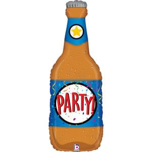 Betallic 34” Party Beer Bottle Clear Shape
